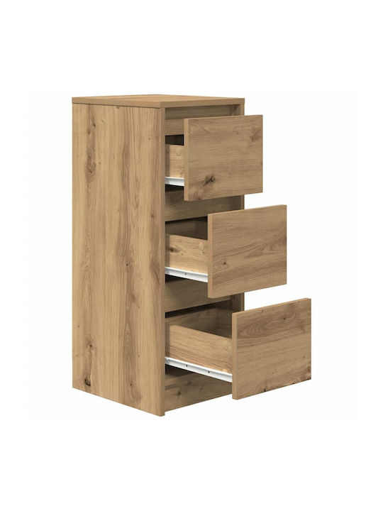 Office Storage Chipboard Cabinet Coffee L29.5xW34xH76cm