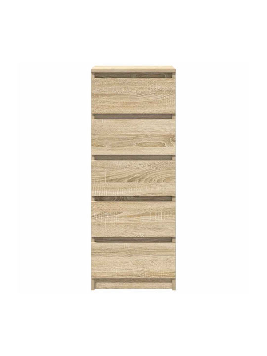 Office Storage Chipboard Drawer Coffee L37.5xW35xH99cm