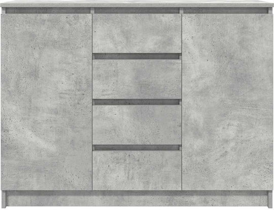 vidaXL Office Storage Drawers & Cabinets Wooden Grey 100.5x35x76cm