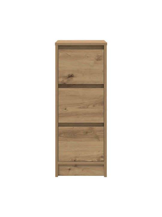 Office Storage Chipboard Cabinet Coffee L29.5xW34xH76cm