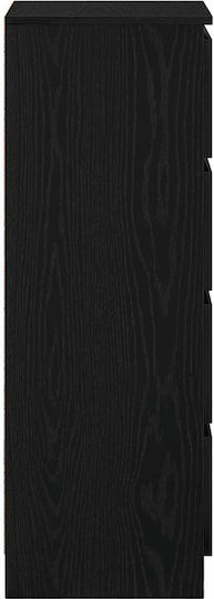 Schublade Büro Black Velvet-Black Metal 37.5x35x99cm