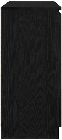 Sertar De Birou Din Lemn Nuanță De Stejar Negru 100.5x35x76cm