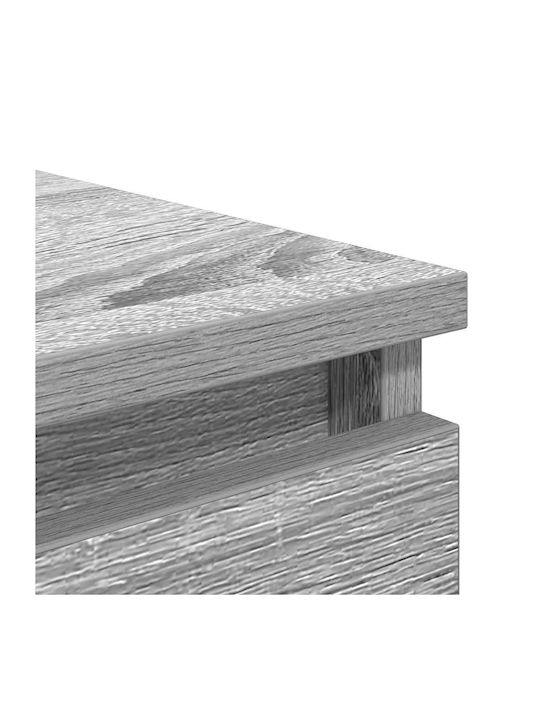 Συρταριέρα Γραφείου Ξύλινη Γκρι Sonoma 37.5x35x99cm