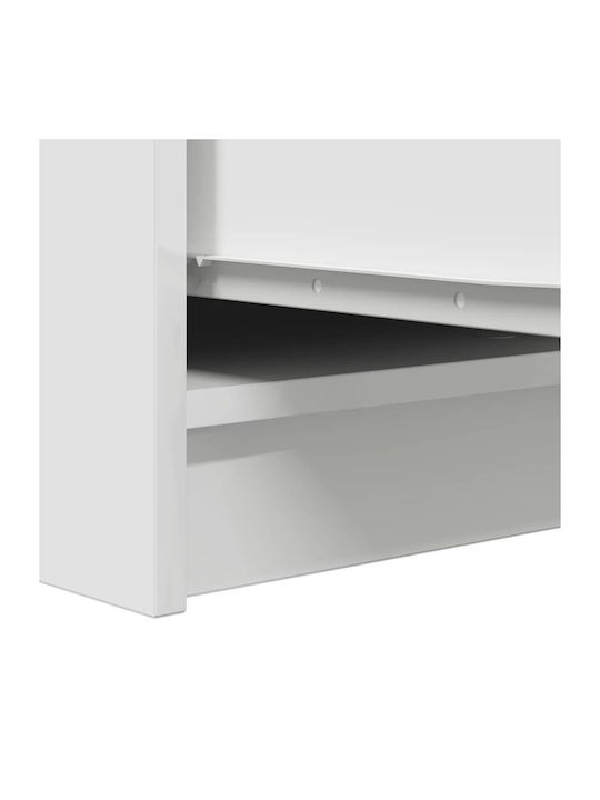 Office Storage Chipboard Cabinet White L29.5xW34xH76cm