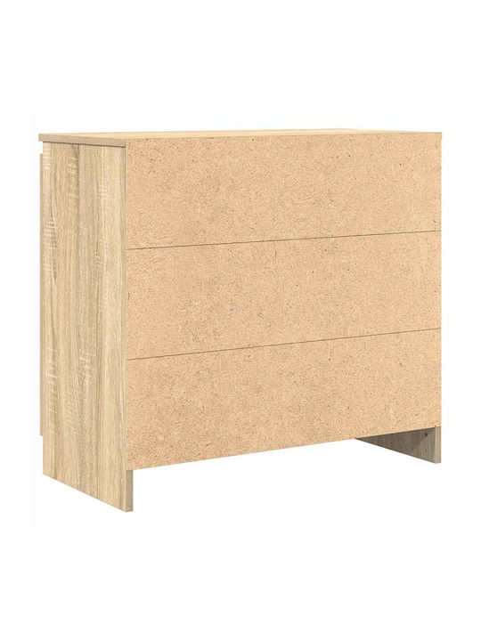 Συρταριέρα Γραφείου Ξύλινη Καφέ Δρυς 71x35x65cm