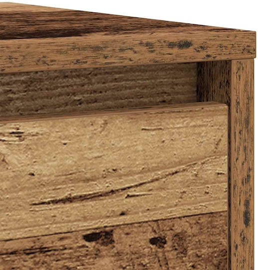 Büroaufbewahrungsschublade aus Holz Braune 29,5x34x76cm