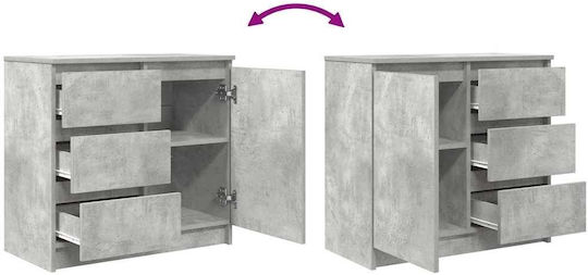 Sertar De Birou Din Lemn Gri 71x35x65cm