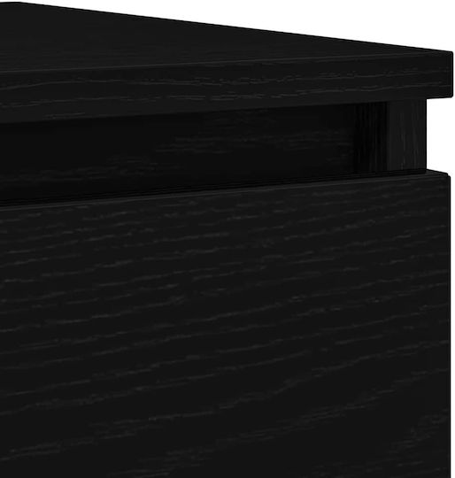 Schublade Büro Black Velvet-Black Metal 37.5x35x99cm