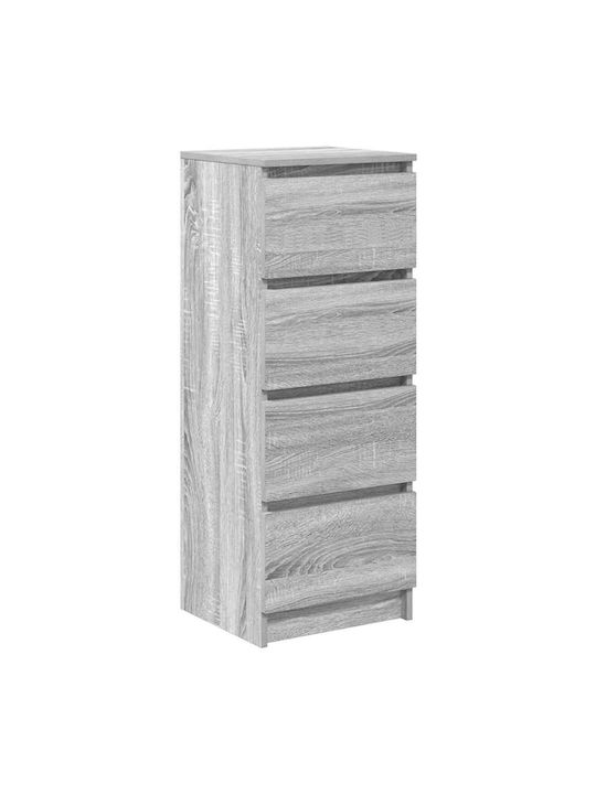 Office Storage Chipboard Drawer Grey Sonoma L37.5xW35xH99cm