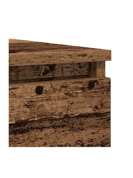 Συρταριέρα Γραφείου Ξύλινη Καφέ 37.5x35x99cm