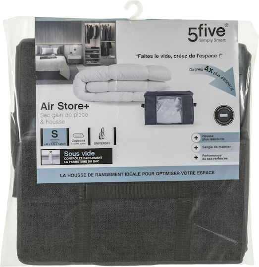 5Five Storage Case For Clothes Airtight and with Vacuum in Gray Color 80x80x38cm 1pcs