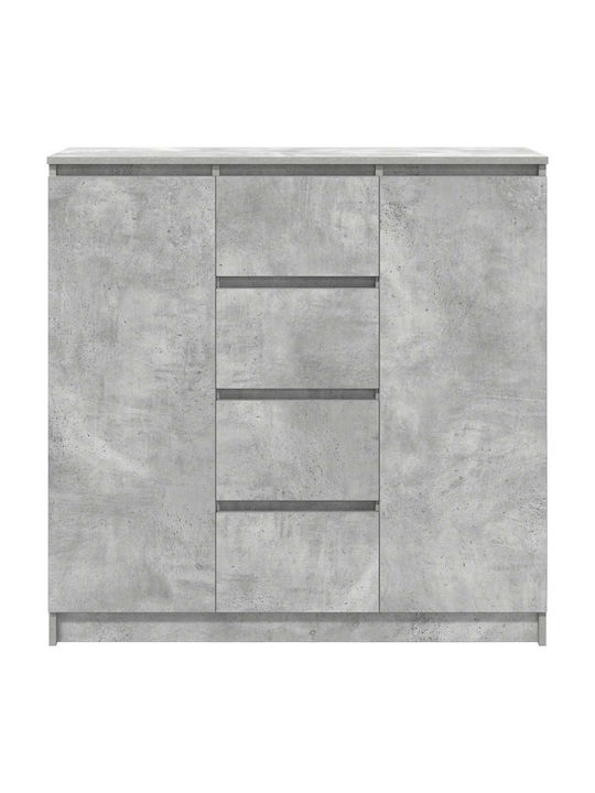 Wooden Chest of Drawers Grey 100.5x35x98.5cm