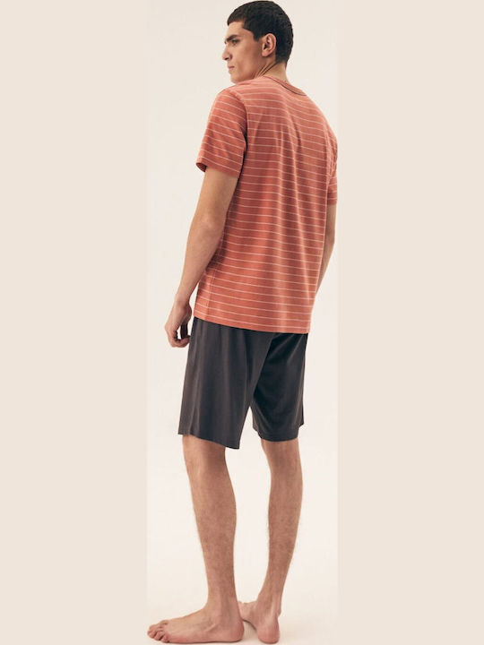 Henderson Men's Summer Pajamas Set Orange