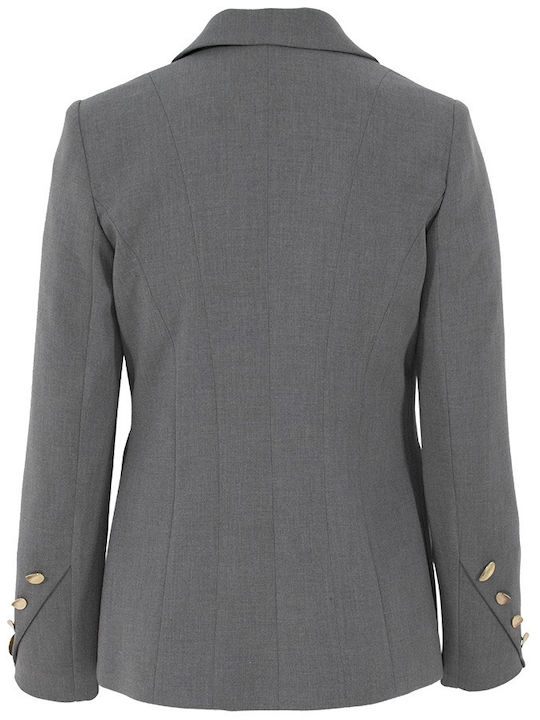 Forel Women's Waisted Blazer Grey