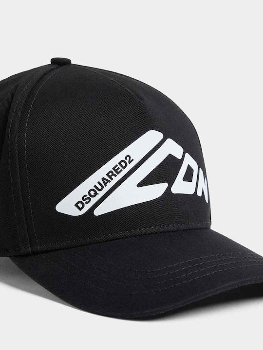Dsquared2 Καπέλο Μαύρο Βαμβακερό