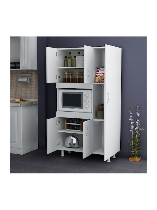 Defne Ντουλάπι Κάτω Φούρνου Λευκή Απόχρωση 89x37.5x160εκ.