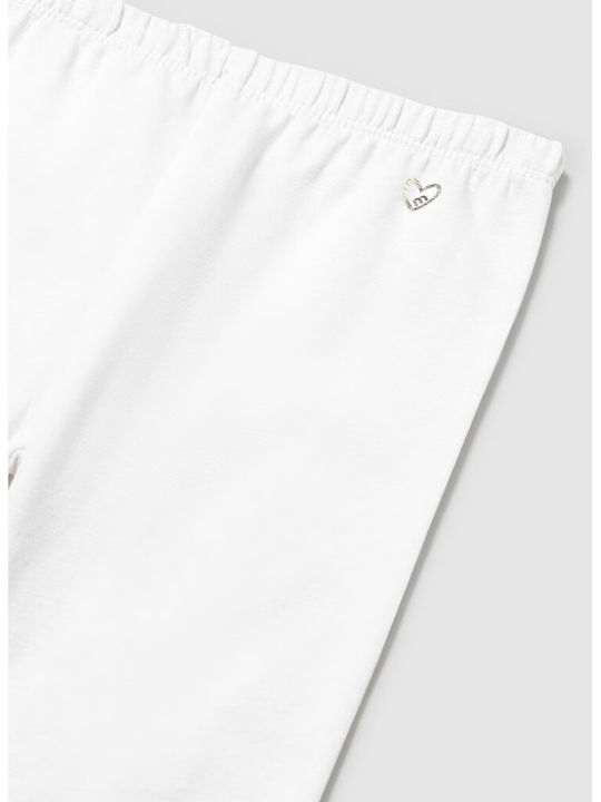 Kids Legging Cycling Short white