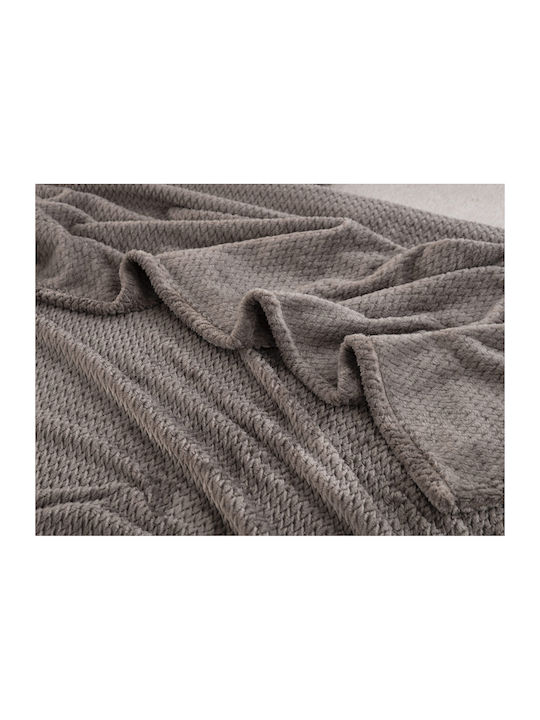 Liolios Home Jf09 Fleece Blanket Single 160x240cm Taupe