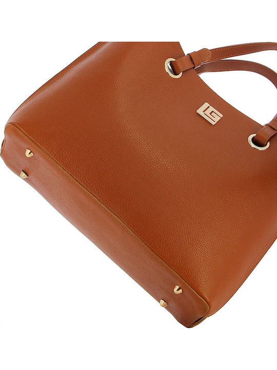 Leder Damentasche Umhängetasche Tabac Braun