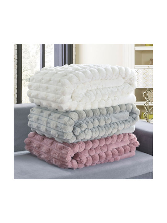Liolios Home Sofa Cushion Boggi From Furry Amethyst 30x45cm
