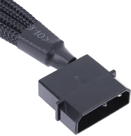 Кабел Без Марка Y-сплитер Вентилатор Molex към 4x4pin 0.3m Черен 18322