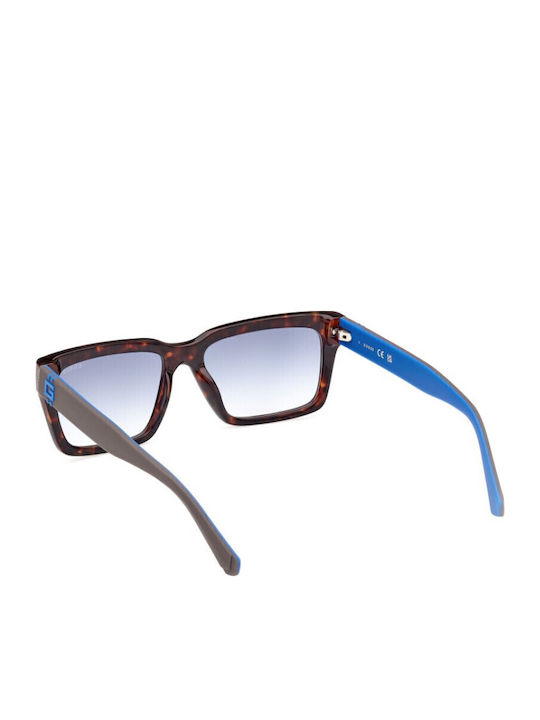 Guess Ochelari De Soare Pentru Femei Cu Ramă Plastică Neagră Tartarugă Și Lentile Albastre Degrade GU00121 52W
