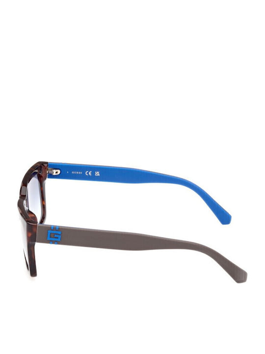 Guess Ochelari De Soare Pentru Femei Cu Ramă Plastică Neagră Tartarugă Și Lentile Albastre Degrade GU00121 52W