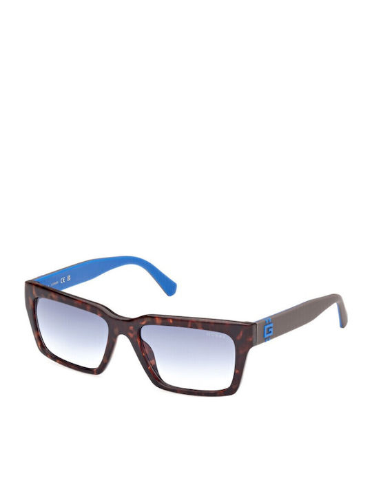 Guess Ochelari De Soare Pentru Femei Cu Ramă Plastică Neagră Tartarugă Și Lentile Albastre Degrade GU00121 52W