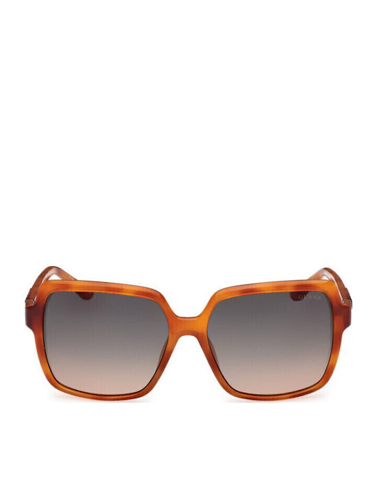 Guess Guess Damen Sonnenbrille mit Schwarzer Schildkröte Horn umrandetem Rahmen und Gray Verlaufsfarbe Gläser GU00157 53P