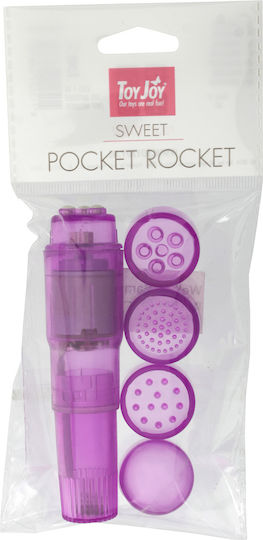 ToyJoy Pocket Rocket Mini Δονητής Μασάζ 10cm Μωβ