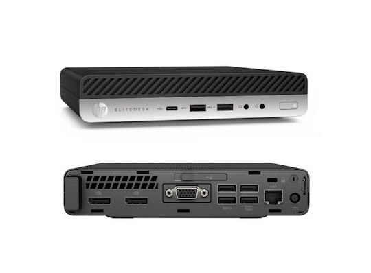 HP EliteDesk 800 G5 Рециклиран Клас A (Core i5-9500T/8GB/256GB SSD/W10 Pro)