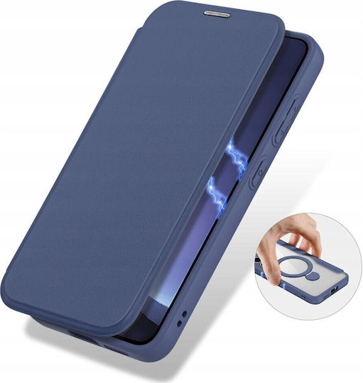 Dux Ducis Skin X Pro Brieftasche Synthetisches Leder Blau (Galaxy S25+)