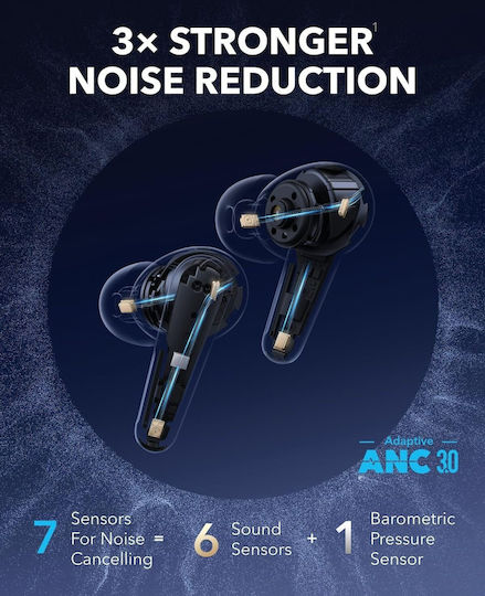 Soundcore by Anker Liberty 4 Pro In-ear Bluetooth Handsfree Earphones with Sweat Resistance and Charging Case Blue