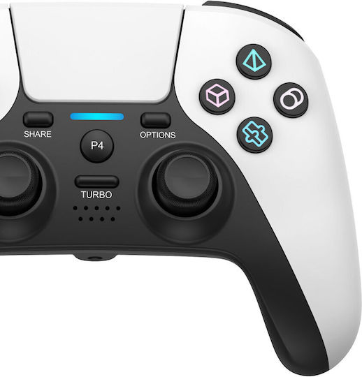 4011B Ασύρματο Gamepad για PS4 Λευκό