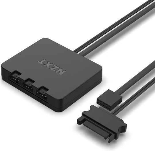 NZXT F120 Duo Вентилатор За Кутия (1800 Оборота / 48.58 CFM) С RGB Осветление И Свързване 4-изводна ШИМ 3 Бр