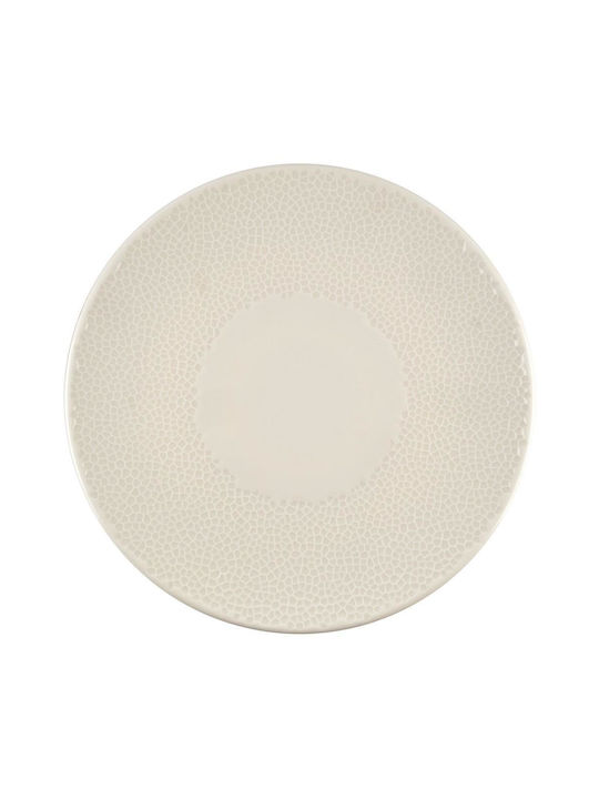 Kutahya Porselen Plate Shallow Ceramic Beige 6pcs