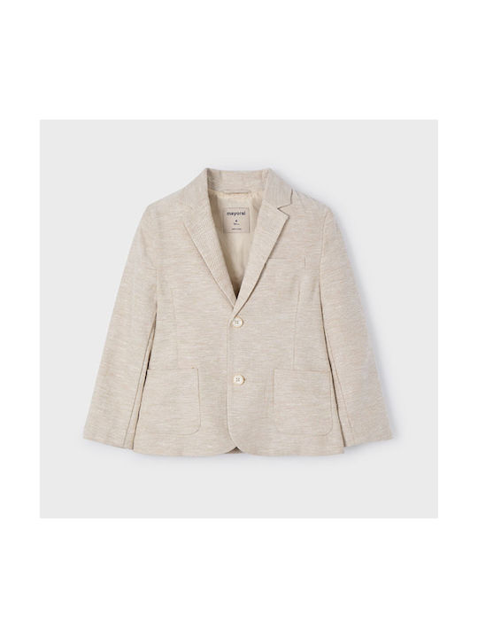 Mayoral Kids Blazer Beige Dark