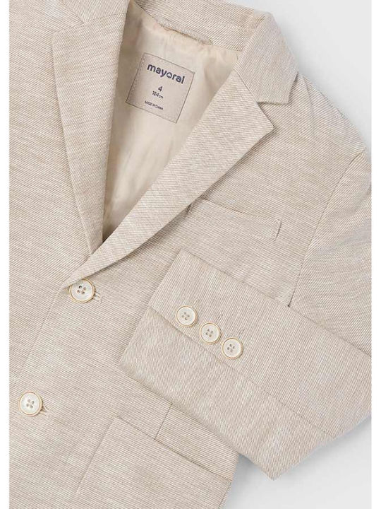 Kids Long Dark Beige Blazer