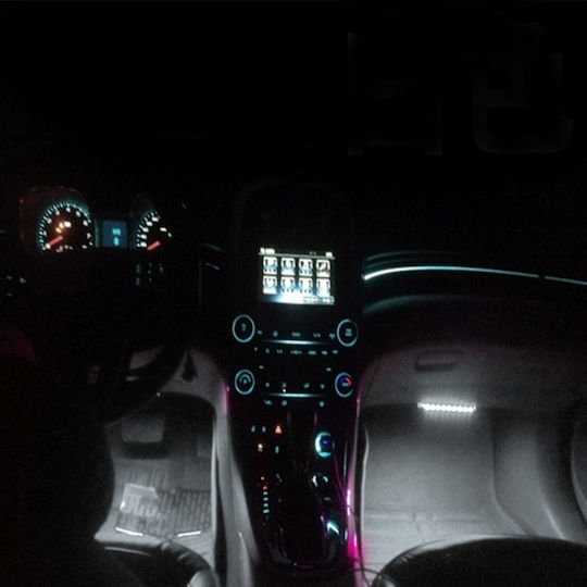 2 1 4.5w 18 Smd-5050-led Rgb Car Floor Decoration Atmosphere Neon Light Dc 12v White Light