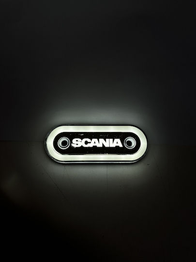 Side Volume Light Neon Scania White 24v