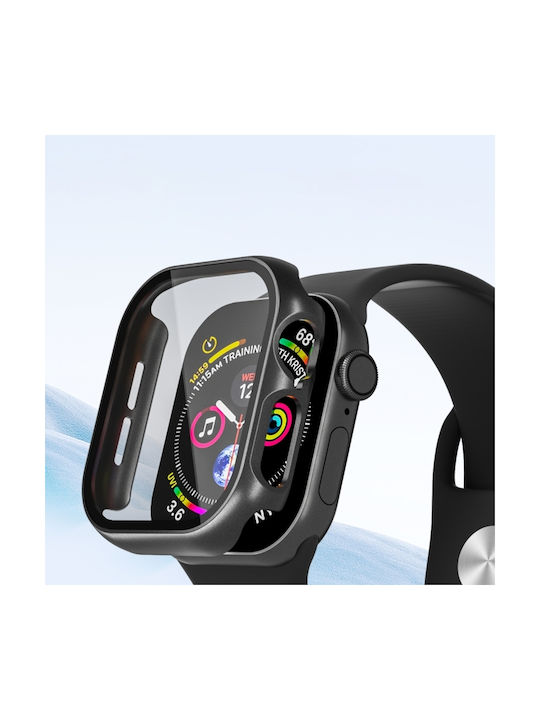 Plastikhülle mit Glas in Gray Farbe für Apple Watch Serie 10 46 mm