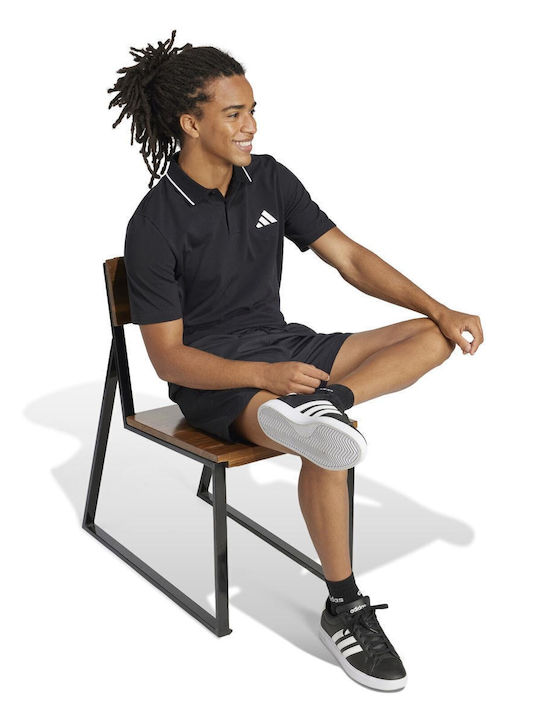 adidas Essentials Pique JE9023 Men's Black Blouse