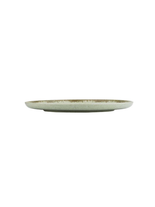 Kutahya Porselen Mood Plate Shallow made of Porcelain Green with Diameter 27cm