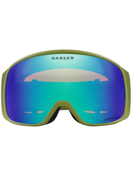 Oakley Flight Tracker L Masca de schi și snowboard Pentru adulți Verde cu Lentilă în culoarea Verde