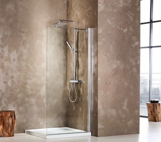 Devon Iwis Walk-in Разделител На Душ 87-89x185см Почистване На Стъклото Chrome