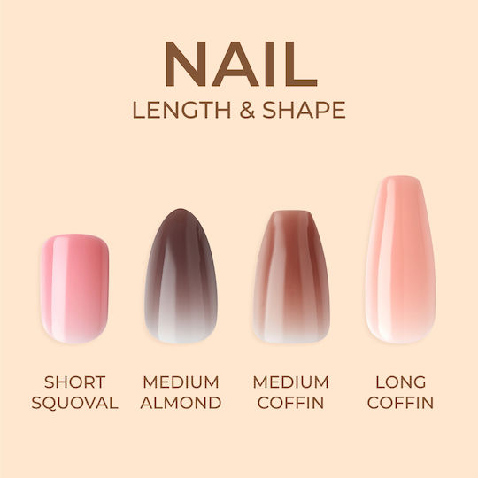 Kiss Nail Tips in Pink Color 28pcs BN01