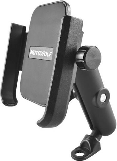 Motowolf Mount Phone Motorcycle with Adjustable Arm for Mirror