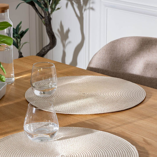 Atmosphera Plastic Placemats Beige 38x38cm
