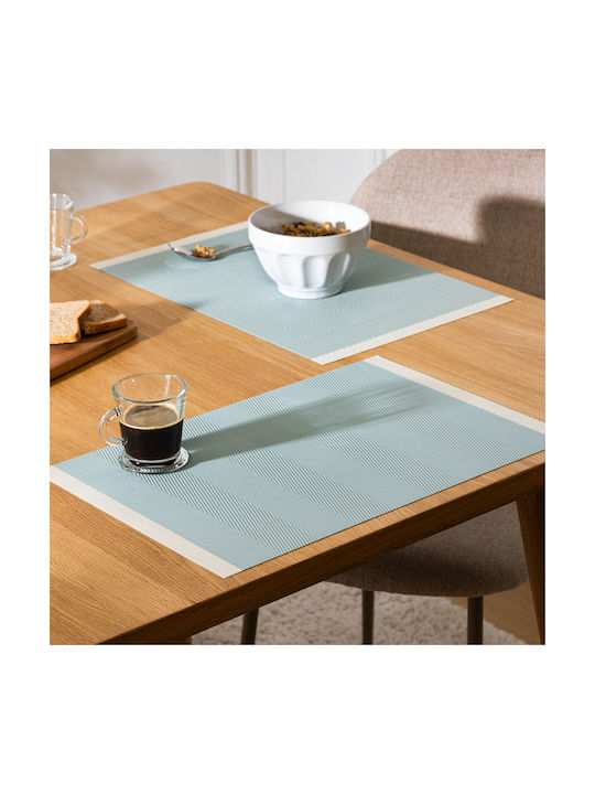 Platzdeckchen Kunststoff Blau 45x30cm 1Stück