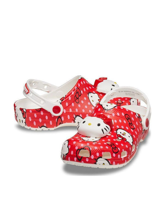 Crocs Classic Clog Γυναικεία Σαμπό Κόκκινα